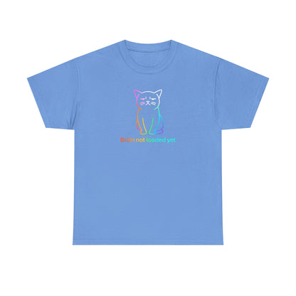Rainbow Cat: Brain Not Loaded T-Shirt