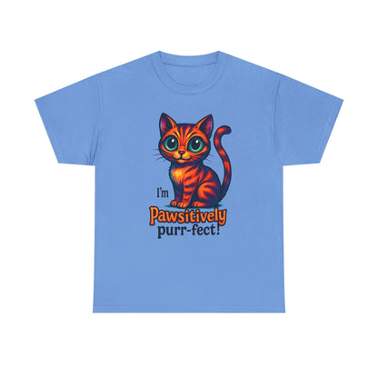 Pawsitively Purr-fect Cat T-Shirt