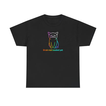 Rainbow Cat: Brain Not Loaded T-Shirt