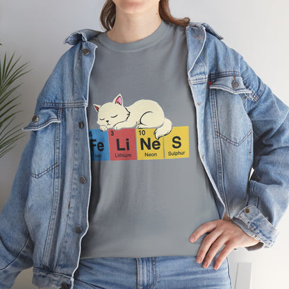 Cat Science Unisex Tee - Cute Feline Periodic Table T-Shirt for Cat Lovers