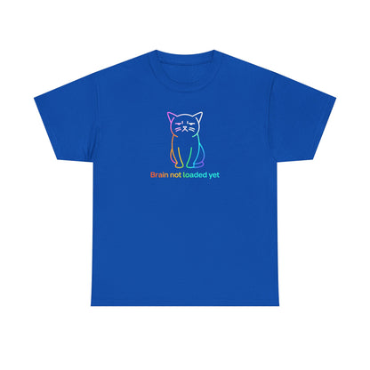 Rainbow Cat: Brain Not Loaded T-Shirt