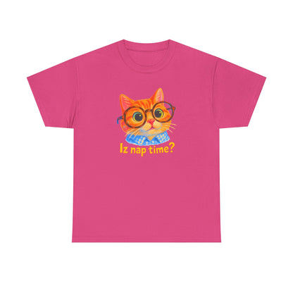 Adorable Cat 'Iz Nap Time?' T-Shirt