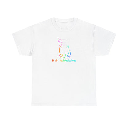 Rainbow Cat: Brain Not Loaded T-Shirt