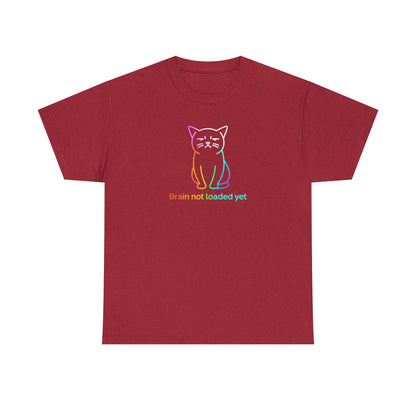 Rainbow Cat: Brain Not Loaded T-Shirt