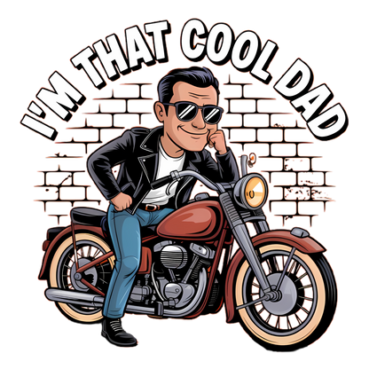 Cool Dad Unisex Tee Shirt - I'm that cool dad design