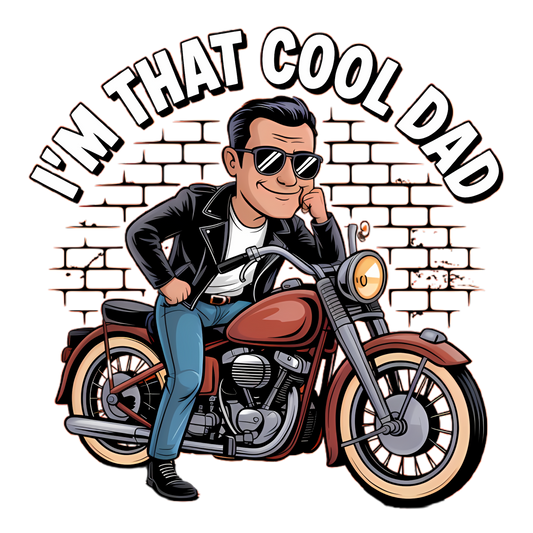 Cool Dad Unisex Tee Shirt - I'm that cool dad design