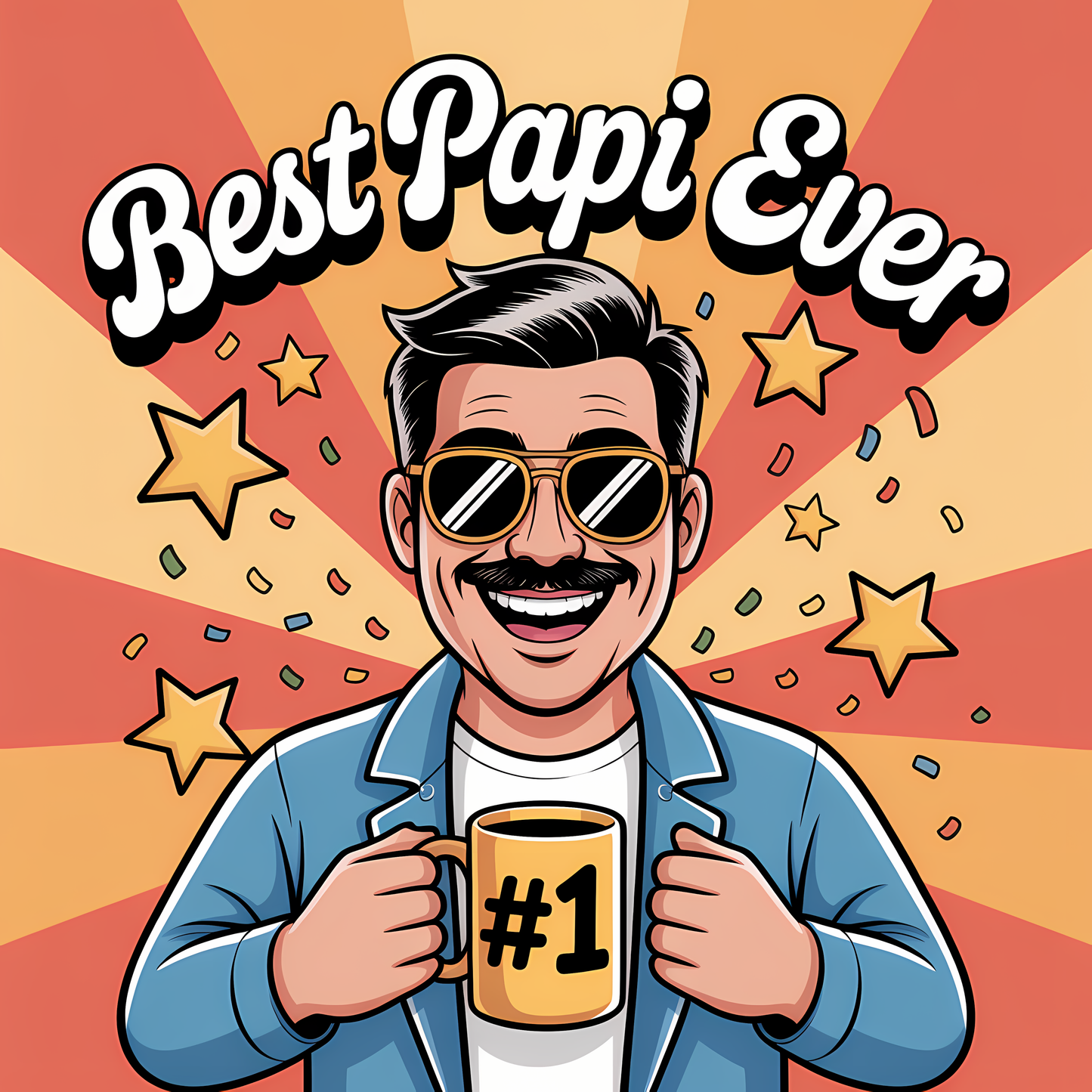 T-Shirt Best papi ever Father's Day Gift