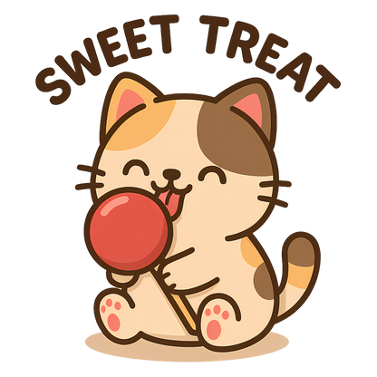Cute Cat Sweet Treat Tee, Cat Lover Gift, Fun T-Shirt, Animal Lover Apparel, Birthday Present, Cozy Casual Wear