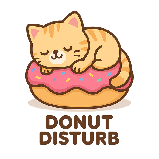 Cute Cat Donut Disturb Tee, Cat Lover Gift, Fun T-Shirt, Animal Lover Apparel, Birthday Present, Cozy Casual Wear