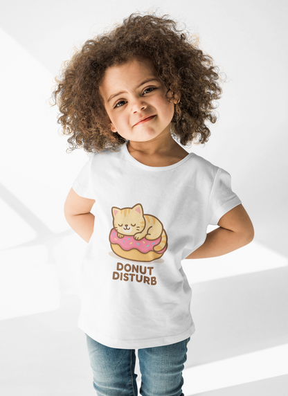 Cute Cat Donut Disturb Tee, Cat Lover Gift, Fun T-Shirt, Animal Lover Apparel, Birthday Present, Cozy Casual Wear