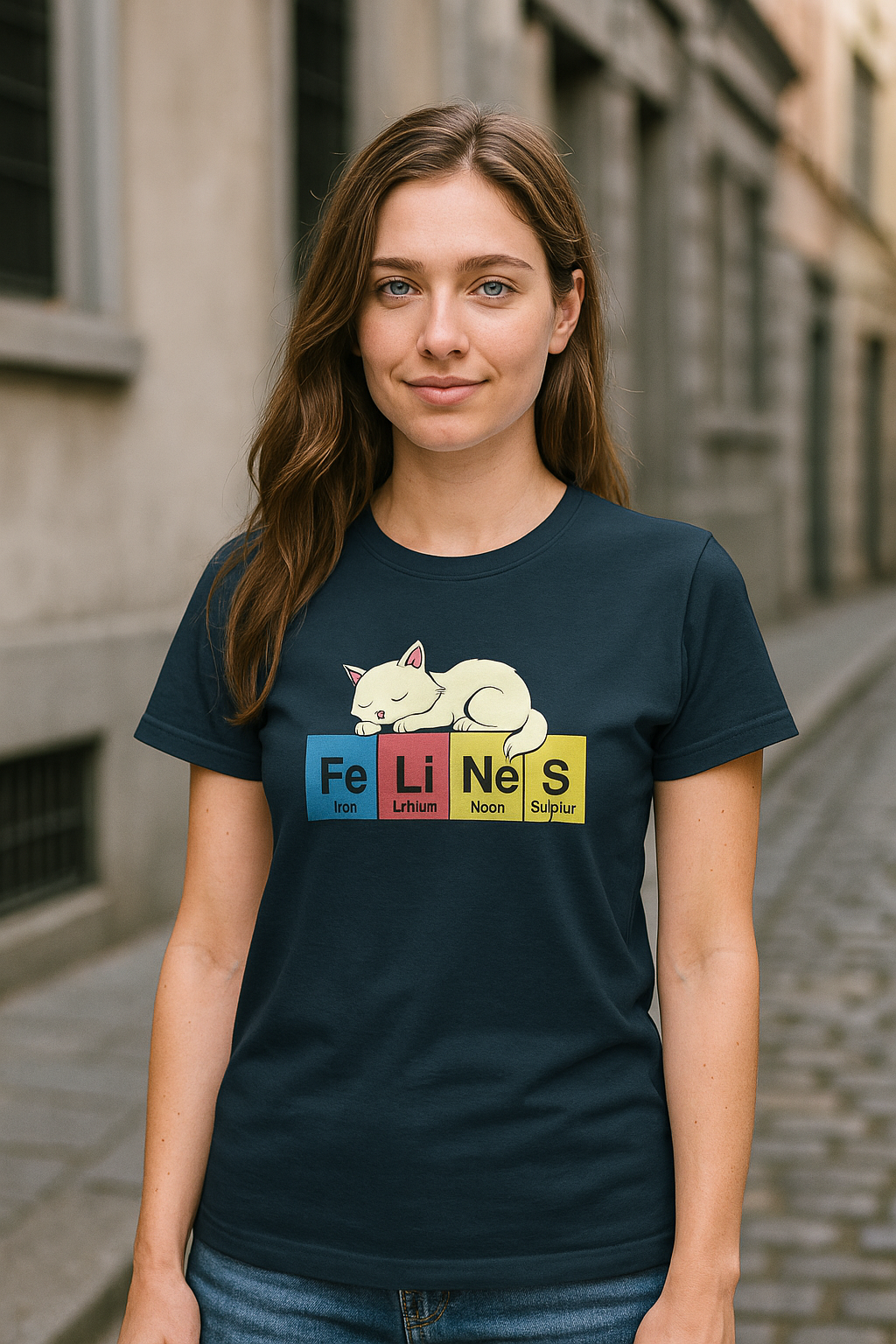 Cat Science Unisex Tee - Cute Feline Periodic Table T-Shirt for Cat Lovers