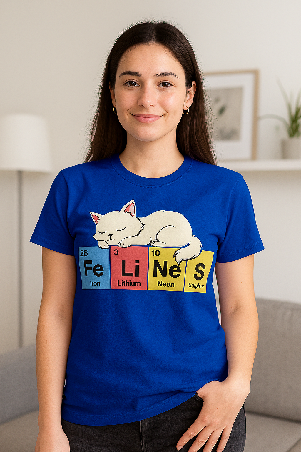 Cat Science Unisex Tee - Cute Feline Periodic Table T-Shirt for Cat Lovers