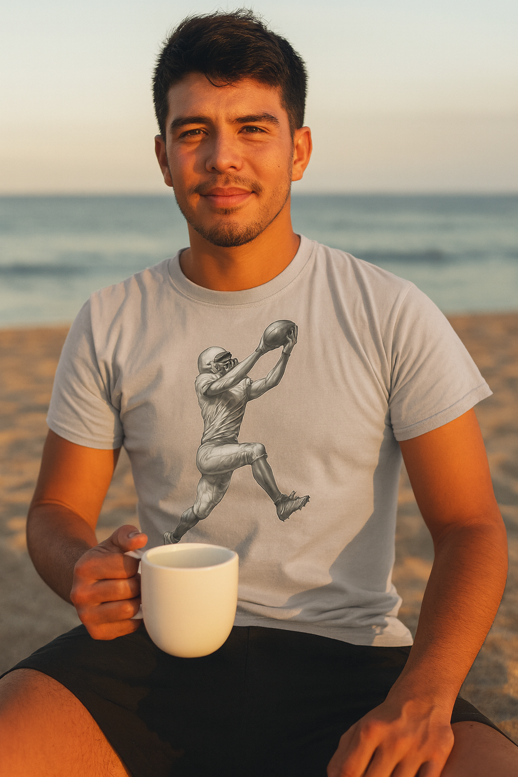 Dynamic Football Catch T-Shirt
