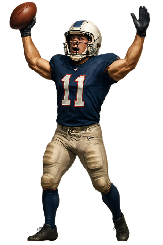 Touchdown Triumph: Football Celebration T-Shirt