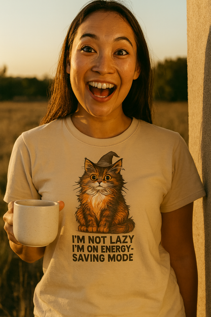 Chill Cat Energy-Saving Mode T-Shirt