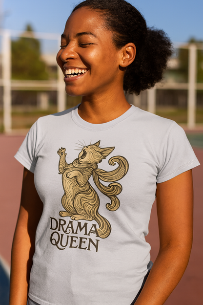 Dramatic Cat Queen T-Shirt