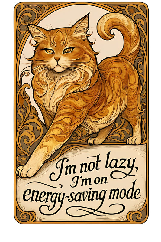Energy-Saving Mode Cat Tee