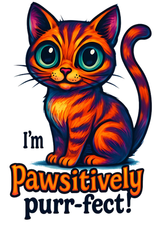 Pawsitively Purr-fect Cat T-Shirt