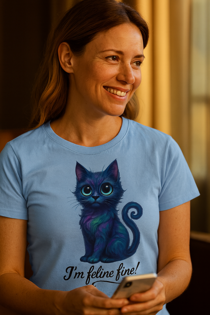 Cute Cosmic Kitty T-Shirt