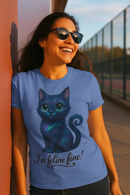 Cute Cosmic Kitty T-Shirt