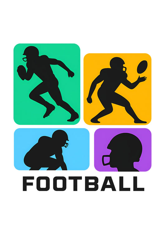 Vibrant Football Action T-Shirt