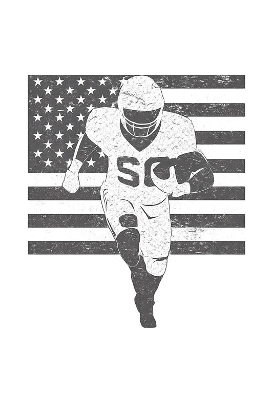 Patriotic Football Warrior Tee