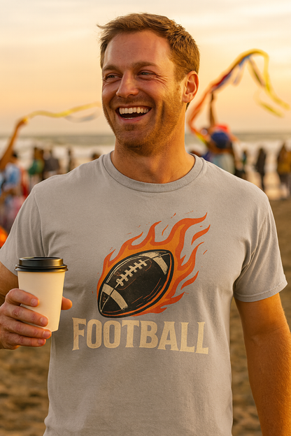 Fiery Football Frenzy T-Shirt