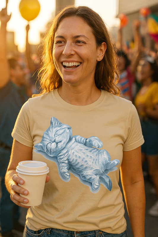 Chilled Out Cat - Ice Crystal T-Shirt