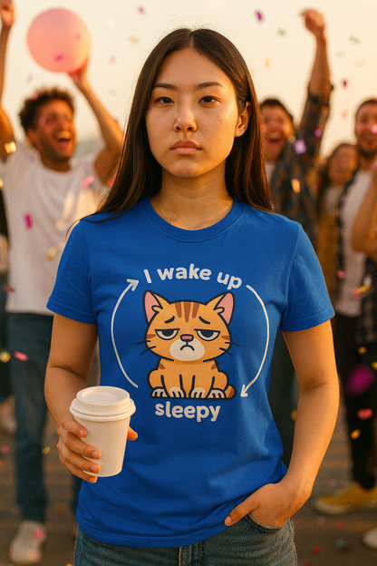Sleepy Cat Cycle T-Shirt