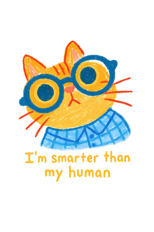 Smarty Cat Humor T-Shirt