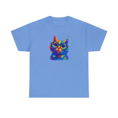 Vibrant Retro Cat T-Shirt