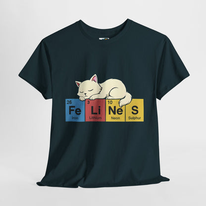 Cat Science Unisex Tee - Cute Feline Periodic Table T-Shirt for Cat Lovers