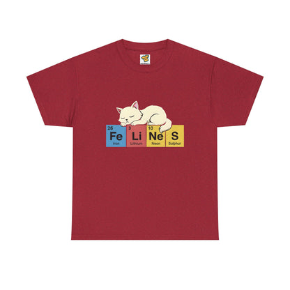 Cat Science Unisex Tee - Cute Feline Periodic Table T-Shirt for Cat Lovers