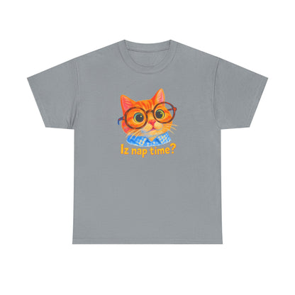 Adorable Cat 'Iz Nap Time?' T-Shirt
