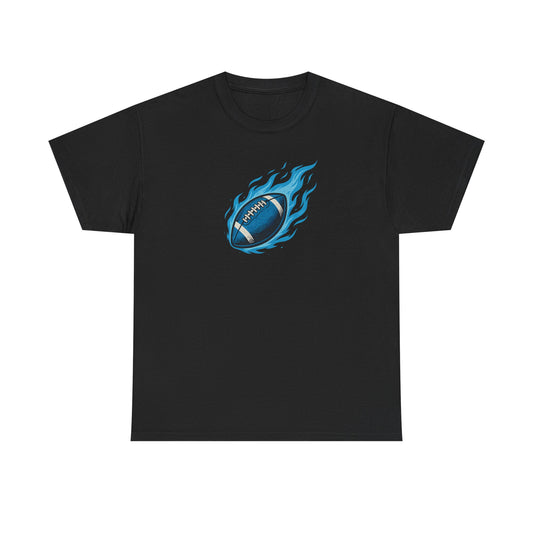 Blazing Blue Football Tee