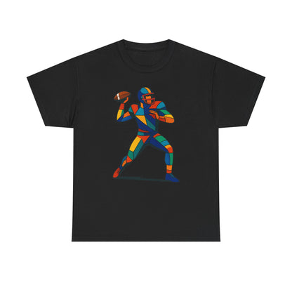 Vibrant Geometric Quarterback T-Shirt