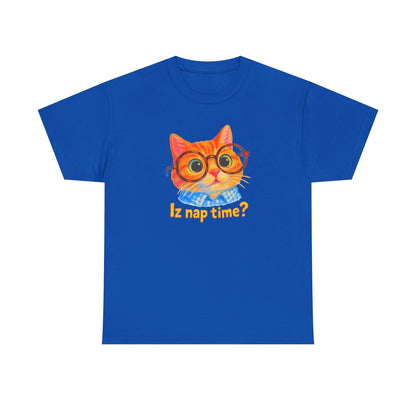 Adorable Cat 'Iz Nap Time?' T-Shirt