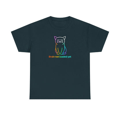 Rainbow Cat: Brain Not Loaded T-Shirt