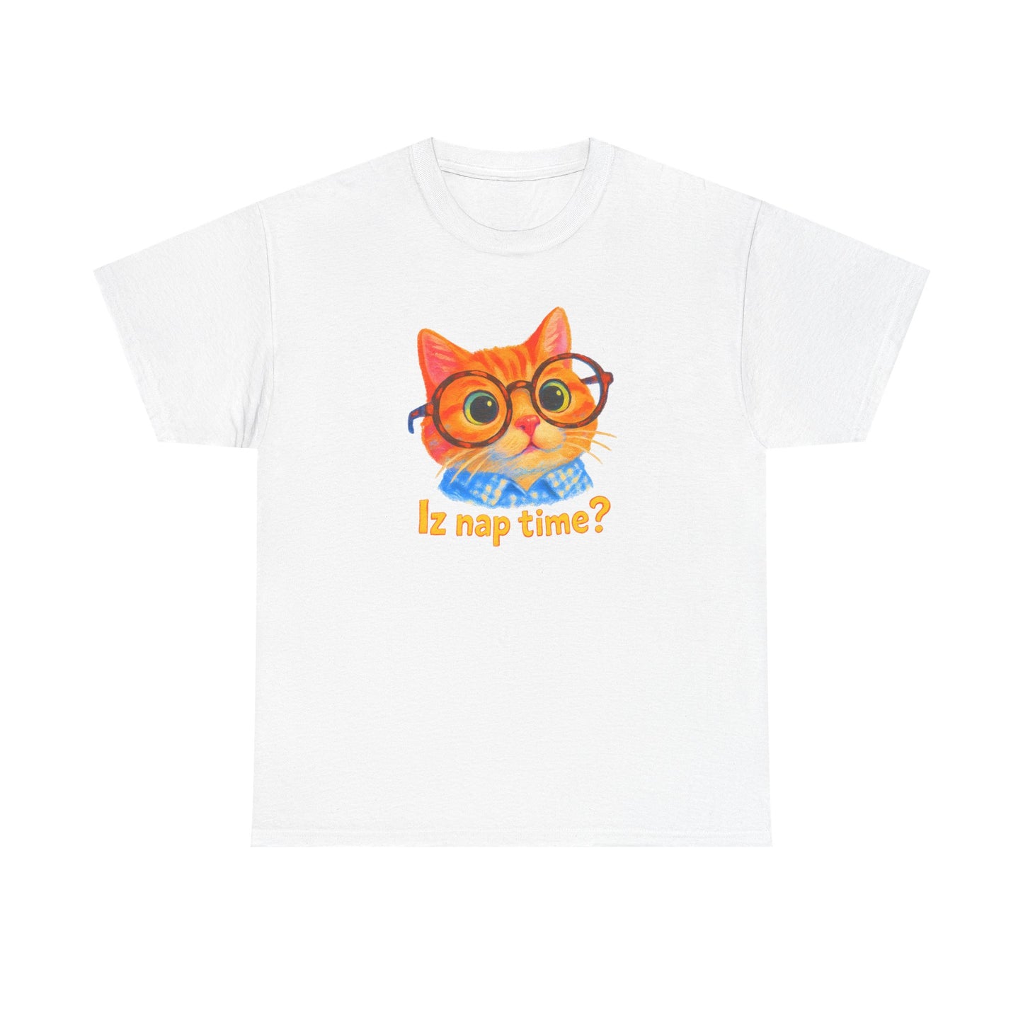 Adorable Cat 'Iz Nap Time?' T-Shirt
