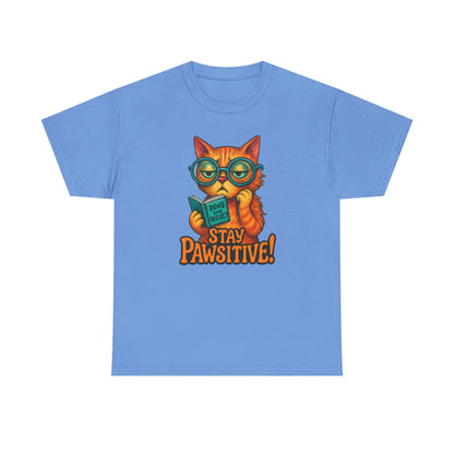 Stay Pawsitive Cat Tee