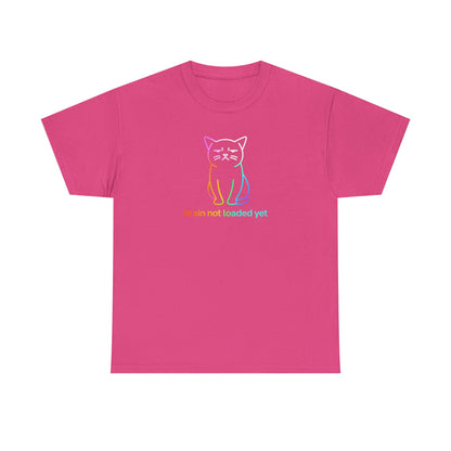 Rainbow Cat: Brain Not Loaded T-Shirt