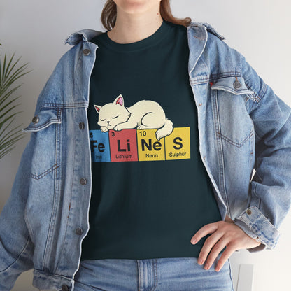 Cat Science Unisex Tee - Cute Feline Periodic Table T-Shirt for Cat Lovers