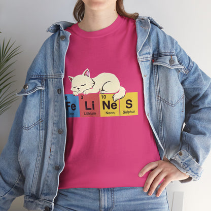 Cat Science Unisex Tee - Cute Feline Periodic Table T-Shirt for Cat Lovers