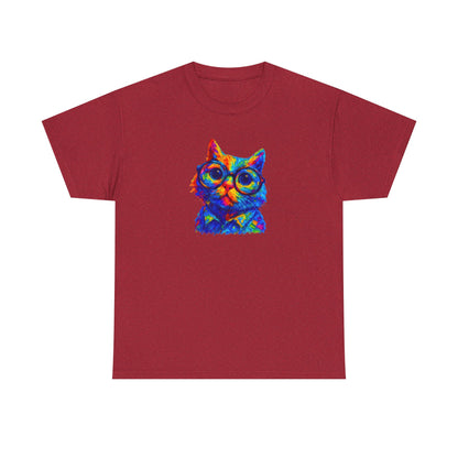 Vibrant Retro Cat T-Shirt