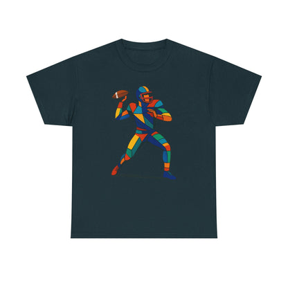 Vibrant Geometric Quarterback T-Shirt