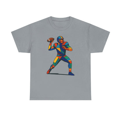Vibrant Geometric Quarterback T-Shirt