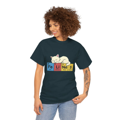 Cat Science Unisex Tee - Cute Feline Periodic Table T-Shirt for Cat Lovers