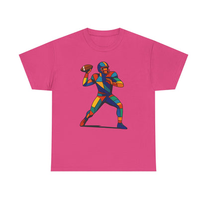 Vibrant Geometric Quarterback T-Shirt